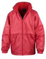 Result Core Microfleece Jacke mit Kapuze und Reflektor – Red