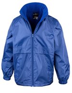 Result Core Microfleece Jacke mit Kapuze und Reflektor, Black M, RT203 – Royal