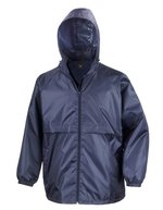 Result Core Leichte Windjacke mit versteckter Kapuze, Red L, RT204 – Marine