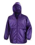 Result Core Leichte Windjacke mit versteckter Kapuze, Red L, RT204 – Violet