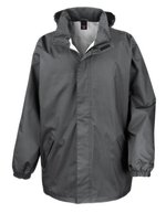 Result Core Wasserabweisende Midweight Jacke mit Kapuze – Steel Grey