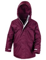 Result Core Wasserdichter Jugend Winter Parka mit Kapuze in, (11-12 (RT207Y – Burgundy
