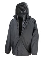 Result Core 3-in-1 Jacke mit gesteppter Weste – Black