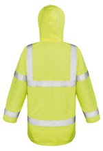 Result Safe-Guard High-Visibility Motorway Coat mit Kapuze, Fluorescent Orange S, RT218X – Bild 4