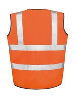 Result Safe-Guard Fluoreszierende Sicherheitsweste mit 3M-Reflexen, Fluorescent Orange XXL, RT21A – Bild 4
