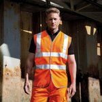 Result Safe-Guard Fluoreszierende Sicherheitsweste mit 3M-Reflexen, Fluorescent Orange XXL, RT21A – Bild 5