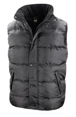 Result Core Wasserabweisende Hooded Gilet mit Kapuze, Black M, RT223 – Bild 3