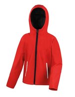 Result Core Junior TX Performance Softshell Jacke, Black/Grey L (9-10), RT224J – Red/Black