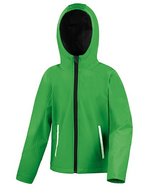 Result Core Junior TX Performance Softshell Jacke, Black/Grey L (9-10), RT224J – Vivid Green/Black
