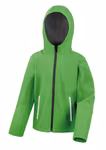 Result Core Softshell Jacket with Hood and Fleece for Kids, Black/Grey XL (11-12), RT224Y – image 3