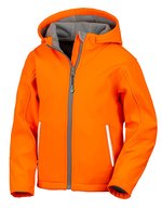 Youth TX Performance Hooded Soft Shell Jacket – Neon Orange