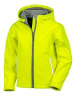 Youth TX Performance Hooded Soft Shell Jacket – Neon Yellow