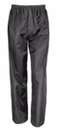 Result Core Pantaloni antipioggia impermeabili con chiusura regolabile alla gamba, Black S, RT226 – immagine 3
