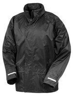 Result Core Wasserdichte Herren-Regenjacke mit Kapuze, Black XXL, RT227 – Bild 3