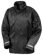 Result Core Wasserdichte Herren-Regenjacke mit Kapuze, Black XXL, RT227 – Bild 2