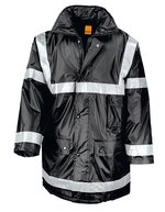 Result Work-Guard Management Coat mit wärmendem Futter – Black