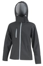 Result Core Drei-Lagen Softshell-Jacke mit Kapuze, Navy/Royal L, RT230F – Bild 3