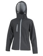 Result Core Drei-Lagen Softshell-Jacke mit Kapuze – Black/Grey