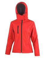 Result Core Drei-Lagen Softshell-Jacke mit Kapuze – Red/Black