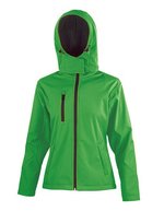 Result Core Drei-Lagen Softshell-Jacke mit Kapuze – Vivid Green/Black