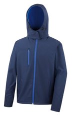 Result Core Softshell Jacke mit Kapuze für Herren, Navy/Royal S, RT230M – Bild 3