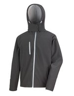 Result Core Softshell Jacke mit Kapuze für Herren – Black/Grey