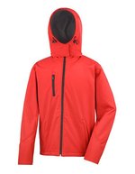 Result Core Softshell Jacke mit Kapuze für Herren – Red/Black