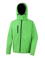 Result Core Softshell Jacke mit Kapuze für Herren – Vivid Green/Black