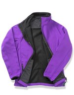 Result Core Bedruckbare Softshell-Jacke mit Microfleece, Navy/Navy S, RT231 – Purple/Black