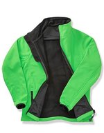 Result Core Bedruckbare Softshell-Jacke mit Microfleece, Navy/Navy S, RT231 – Vivid Green/Black