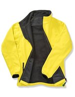 Result Core Bedruckbare Softshell-Jacke mit Microfleece, Navy/Navy S, RT231 – Yellow/Black