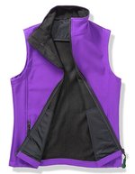 Result Core Soft Shell Bodywarmer mit Ziernähten für Damen, Navy/Navy L, RT232F – Purple/Black