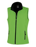 Result Core Soft Shell Bodywarmer mit Ziernähten für Damen, Navy/Navy L, RT232F – Vivid Green/Black