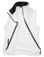 Result Core Soft Shell Bodywarmer mit Ziernähten für Damen, Navy/Navy L, RT232F – White/Black