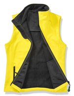 Result Core Soft Shell Bodywarmer mit Ziernähten für Damen, Navy/Navy L, RT232F – Yellow/Black