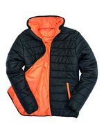 Result Core Wasserabweisende Soft Padded Jacke, Black/Black XS, RT233 – Noir/Orange
