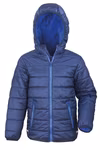 Result Core Giacca Soft Padded Junior con Cappuccio, Navy/Navy M (7-8), RT233J – immagine 3