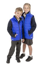 Result Core Junior Soft Padded Bodywarmer Navy/Lime L (9-10) (RT234J), RT234J – Bild 1