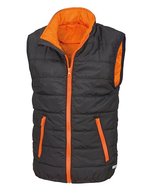 Result Core Junior Soft Padded Bodywarmer mit Reflektoren – Black/Orange