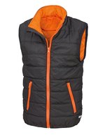 Result Core Jugend Soft-Padded Bodywarmer mit Reflektoren – Black/Orange