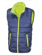 Result Core Jugend Soft-Padded Bodywarmer mit Reflektoren – Navy/Lime