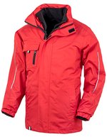 Result Core 3-in-1 Transitjacke mit Softshell-Innenjacke, Black XS, RT236 – Red