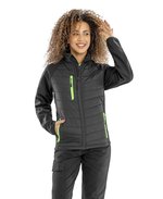 Result Genuine Recycled Recycelte Softshell Jacke mit Stehkragen, Black/Black XS, RT237 – Bild 1