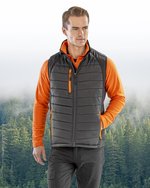 Result Genuine Recycled Recycled Compass Softshell Weste Herren, Black/Grey S, RT238 – Bild 1