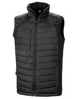 Recycled Compass Softshell Weste Herren – Black/Black