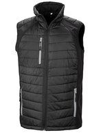 Recycled Compass Softshell Weste Herren – Black/Grey