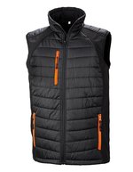 Recycled Compass Softshell Weste Herren – Black/Orange