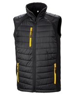 Result Genuine Recycled Recycled Compass Softshell Weste Herren, Black/Grey S, RT238 – Nero/Giallo