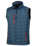 Result Genuine Recycled Recycled Compass Softshell Weste Herren, Black/Grey S, RT238 – Blu navy/Rosso