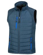 Result Genuine Recycled Recycled Compass Softshell Weste Herren, Black/Grey S, RT238 – Blu navy/Reale